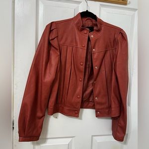 Pink leather jacket